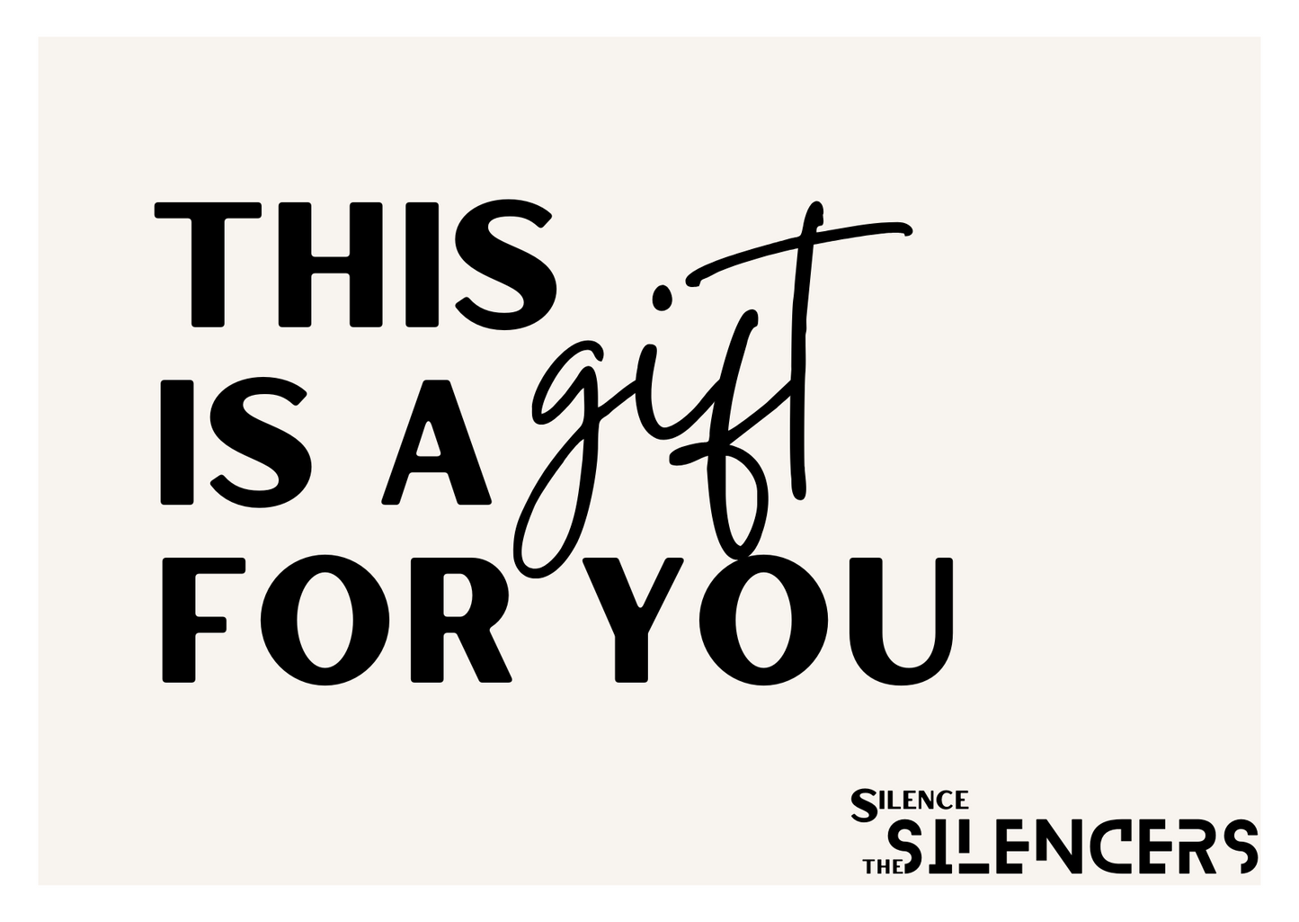 Silence the Silencers Gift Card